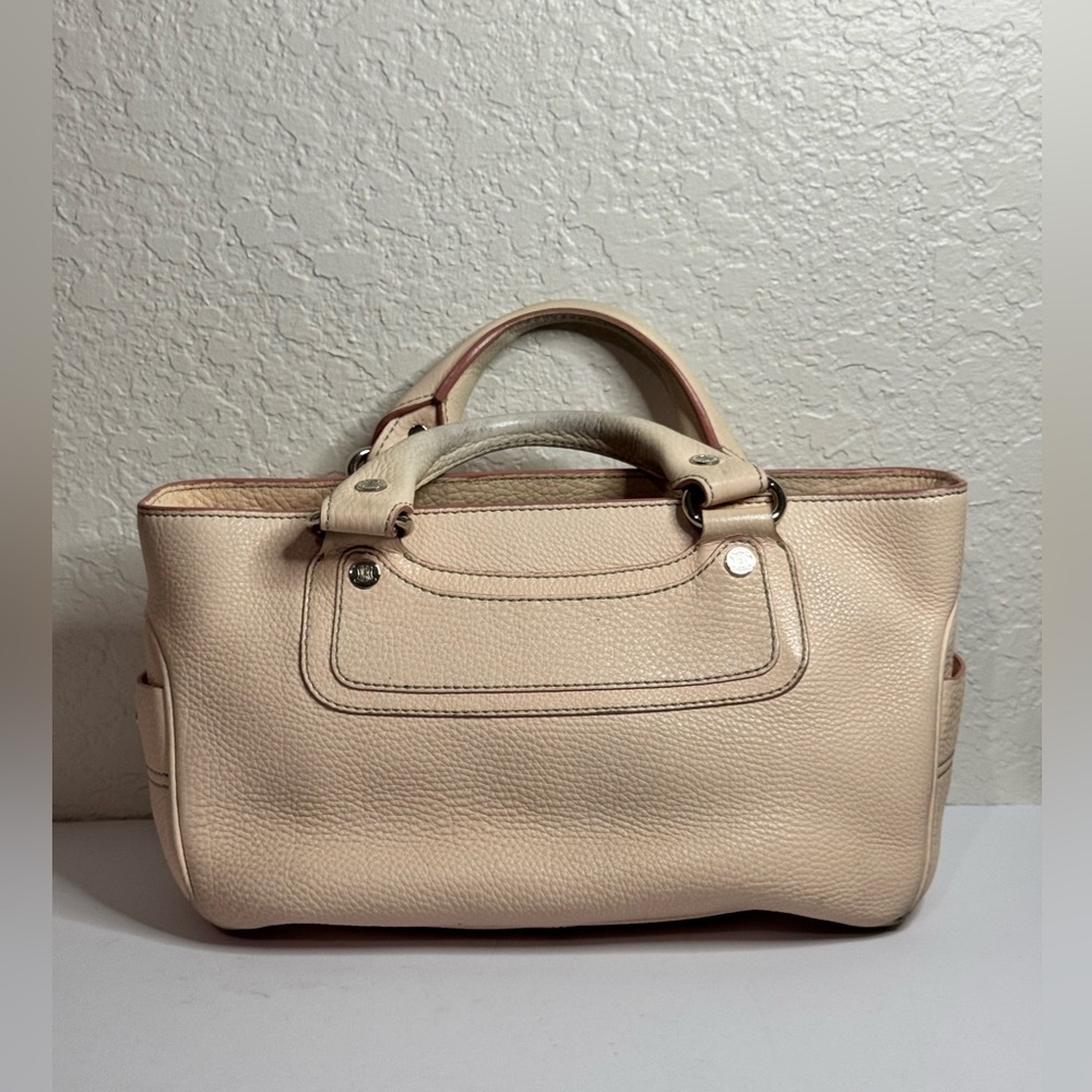 Céline Boogie Bag Handbag Tote in Light Pink Leather